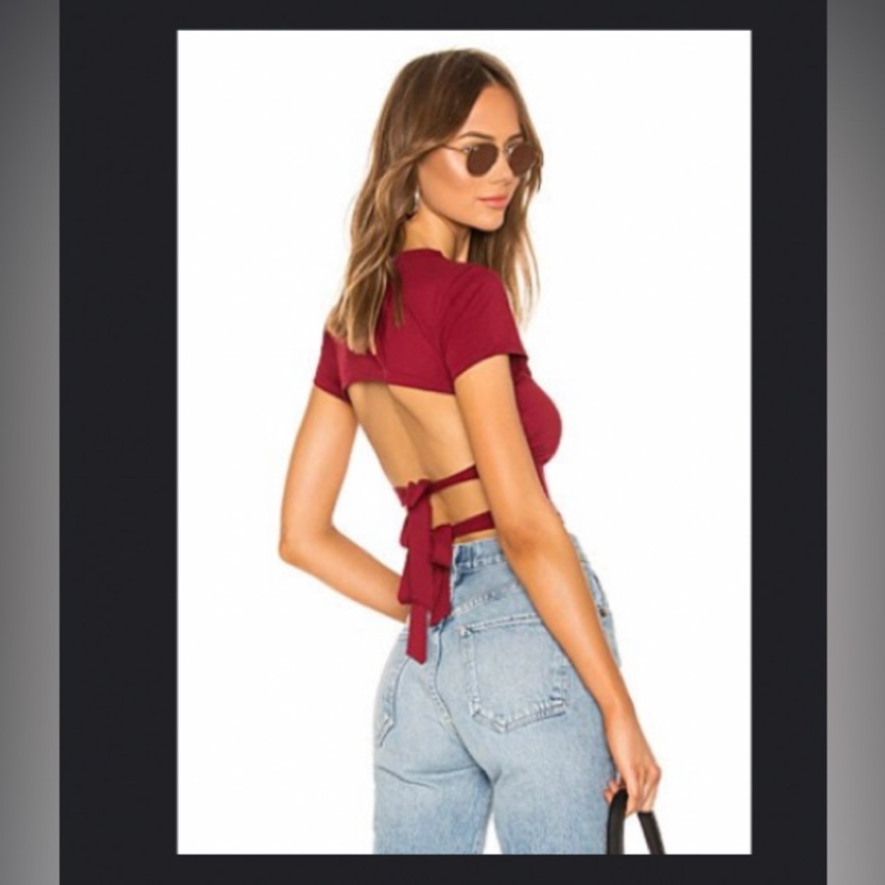 Revolve superdown backless T-shirt